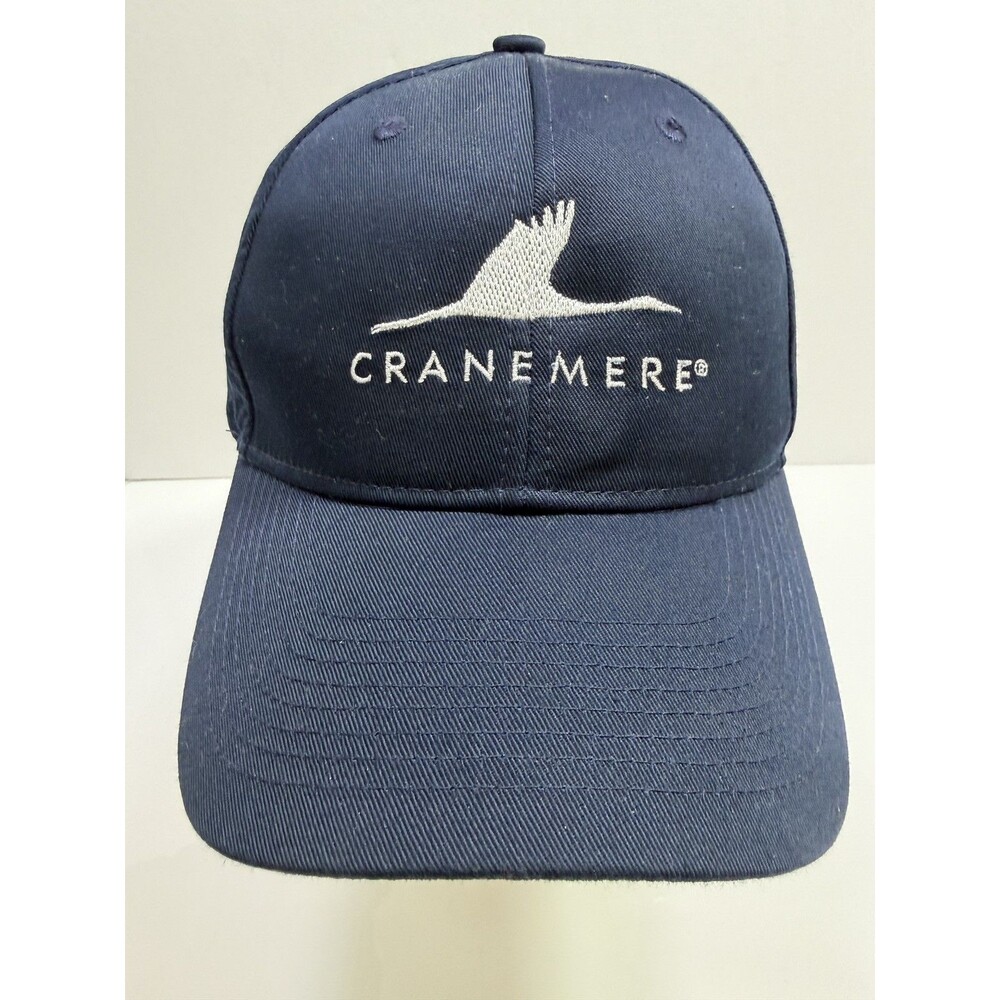 Port Authority Navy Blue Baseball Cap Cranemere Bird Logo Adjustable Hat